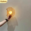 Axyaa Glass UFO Wall Lamp for Elegant Bedroom and Corridor Decor
