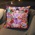 Axyaa Anime Pillow Cover by Chisato Tatumi for Sofa Room Decor and Wedding Gift