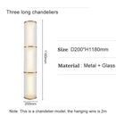 Axyaa Modern Glass LED Suspension Lamp for Restaurants, Bars, Hotels, and Dining Tables