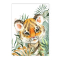 Safari Animal Custom Name Wall Art Prints by Axyaa for Kids Room Decor