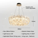 Axyaa Glass Flowers Pendant Lights - LED Chandeliers for Dining & Kitchen Tables
