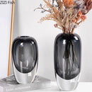 Modern Crystal Vase for Axyaa Home Decor Bouquets and Hydroponics