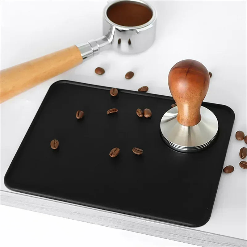 Axyaa Silicone Coffee Tamper Mat for Espresso Tamping Corners