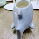 Axyaa Blue Shark Ceramic Coffee Mug - Fun Kids Party Cup Refined Novelty Gift