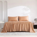 Axyaa 100% Organic Bamboo Silky Bed Sheet Set - Luxuriously Soft Hotel Bedding