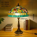 Axyaa Dragonfly Tiffany Table Lamp Glass Art Decor LED Luminaria