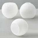 Axyaa Soft White Glass Globe Lampshade for Wall Sconce