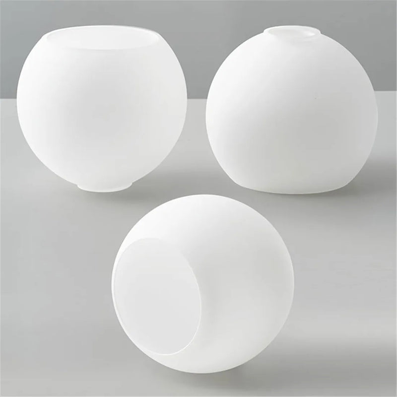 Axyaa Soft White Glass Globe Lampshade for Wall Sconce