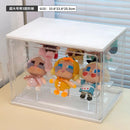 Axyaa Labubu Dolls Blind Box Display Rack - Transparent Acrylic Plush Toy Organizer