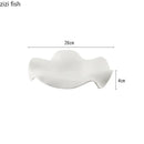 Axya Ceramic Flower Plate Set