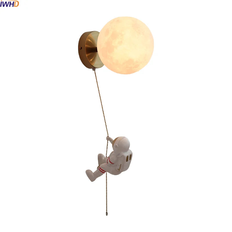 Axyaa Nordic LED Wall Lamp: Modern Kids Room Decor & Stair Light
