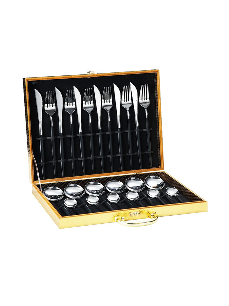 Axyaa Stainless Steel Tableware Set in Elegant Gift Box