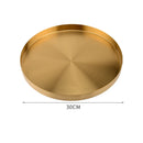 Axyaa Gold Nordic Ins Style Desktop Tray Jewelry Organizer Dish Home Decor