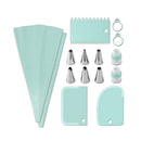 Axyaa Stainless Steel Nozzle Set with Baking Tools and Spatula