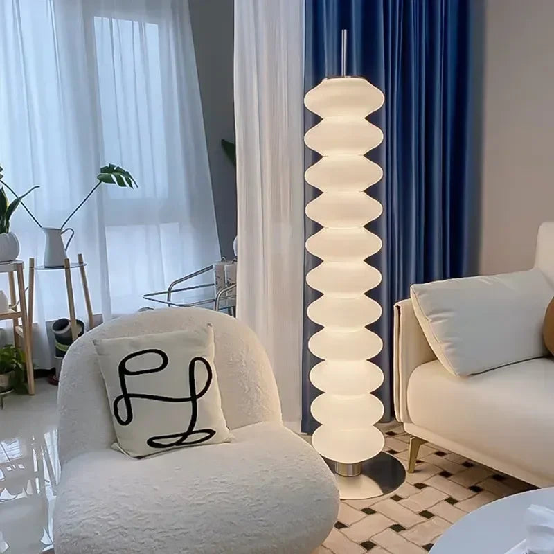 Gourd Lamp Designer Sofa & Floor Lamp by Axyaa: Nordic Style for Living Room & Bedroom