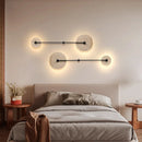 Axyaa Natural Stone Art Round Wall Lamp for Bedroom Decor