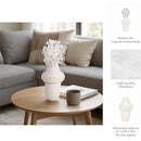 Axyaa Ceramic Vase: Stylish 3D Printed Flower Vase for Home and Office Decor