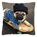 Axyaa Influencer Pug Cushion Cover - Funny Dog Home Decor Pillow Case