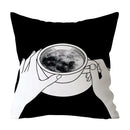 Axyaa Art Pattern Throw Pillow Case for Home Sofa Seat Room Decor