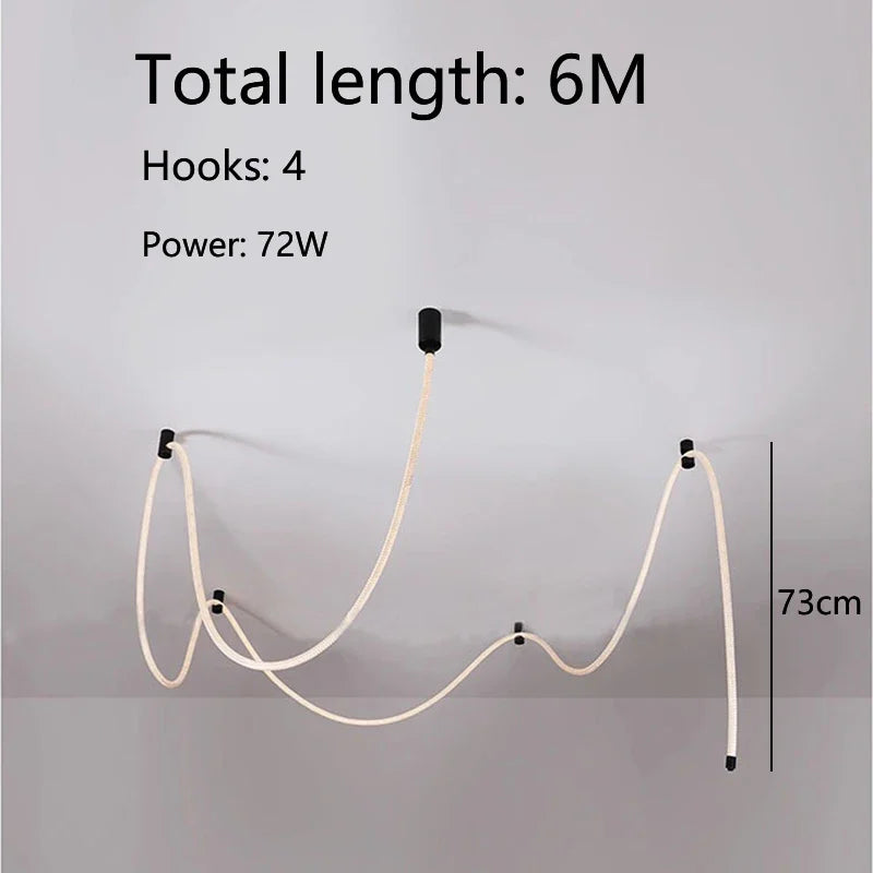 Axyaa Weaving Hose Ceiling Lamp for Home Decor Lighting