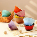 Axyaa 4.5" Ramen Bowls, Set of 8 Colors, Tableware for Kitchen & Dining