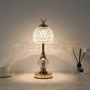 Axyaa Metal Crystal Acrylic Table Lamp - Retro Nordic Bedroom Decor