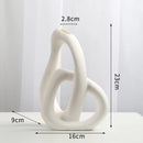 Axyaa Heart Shape Ceramic Vase for Living Room Flower Arrangement