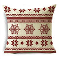 Axyaa Merry Christmas Linen Pillowcase Cushion Cover 45x45cm