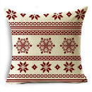 Axyaa Merry Christmas Linen Pillowcase Cushion Cover 45x45cm