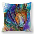 Axyaa Horse Printed Pillowcase 45x45cm Polyester Home Sofa Decor Throw Pillow Cover
