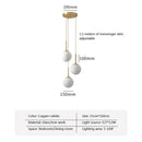 Axyaa Glass Ball Pendant Chandelier: Nordic Style Lighting for Home Decor