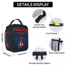 Axyaa Spider Man Lunch Bag - Insulated Portable Thermal Cooler for Work