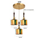 Axyaa Vintage LED Pendant Lamp with Copper Socket and Glass Shade