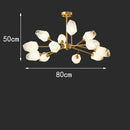 Axyaa Nordic Dining Room Pendant Lamp Chandelier for Indoor Ceiling Lighting