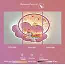 Axyaa Unicorn Pink LED Ceiling Lamp for Princess Room and Nursery.