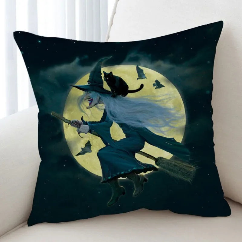 Axyaa Skull Lighthouse Monster Cushion Covers 45x45CM - Cool Art Animals Scary Design