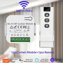 Axyaa Smart Curtain Shutter Module: WiFi & 433MHz Control for Alexa & Google Home