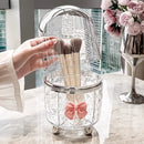 Axyaa Makeup Organizer Storage Tube with Lid Acrylic Brush Holder Cosmetic Box