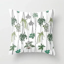 Axyaa Plant Pattern Pillowcase 45*45cm for Home Office Decor