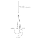 Axyaa Glass Chandeliers LED Pendant Light for Bedroom Living Room Dining Room