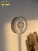 Axyaa Cream Glass Wall Lamp LED E27 Art Decor Medieval Design