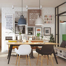 Axyaa Nordic Minimalist Pot Lid Chandelier Pendant Lights for Dining Room and Bedroom