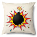 Axyaa Soft Plush POP Comic Portrait Cushion Cover - Home Decor Pillowcase