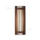 Axyaa Solid Wood Grid Wall Lamp | Wabi-sabi Style Sconce Lights for Bedroom, Living, Dining Room