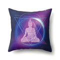 Axyaa Cartoon Eye Pattern Plush Cushion Cover 45x45cm Buddha Head Pillow Cover