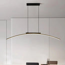 Axyaa LED Arc Pendant Light - Adjustable Brightness, Energy Efficient Kitchen Ceiling Lamp