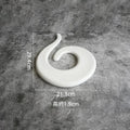 Axyaa White Ceramic Sushi Dessert Plate | Molecular Cuisine Display Specialty Tableware