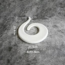 Axyaa White Ceramic Sushi Dessert Plate | Molecular Cuisine Display Specialty Tableware