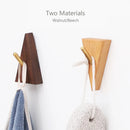 Axyaa Solid Wood Brass Hook for Key Coat Hat Handbag - HeMu Creative