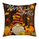 Axyaa Pumpkin Squirrel Print Thanksgiving Pillow Cover 45x45cm Holiday Decor